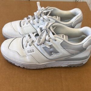 New Balance 550 White and Gray Sneakers